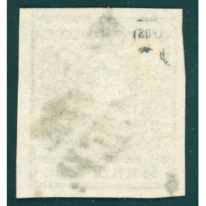 1850 Ausztria 6kr HP type Ib feketésbarna (!) - Ferchenbauer 250 EUR - Attest Goller - Image 3