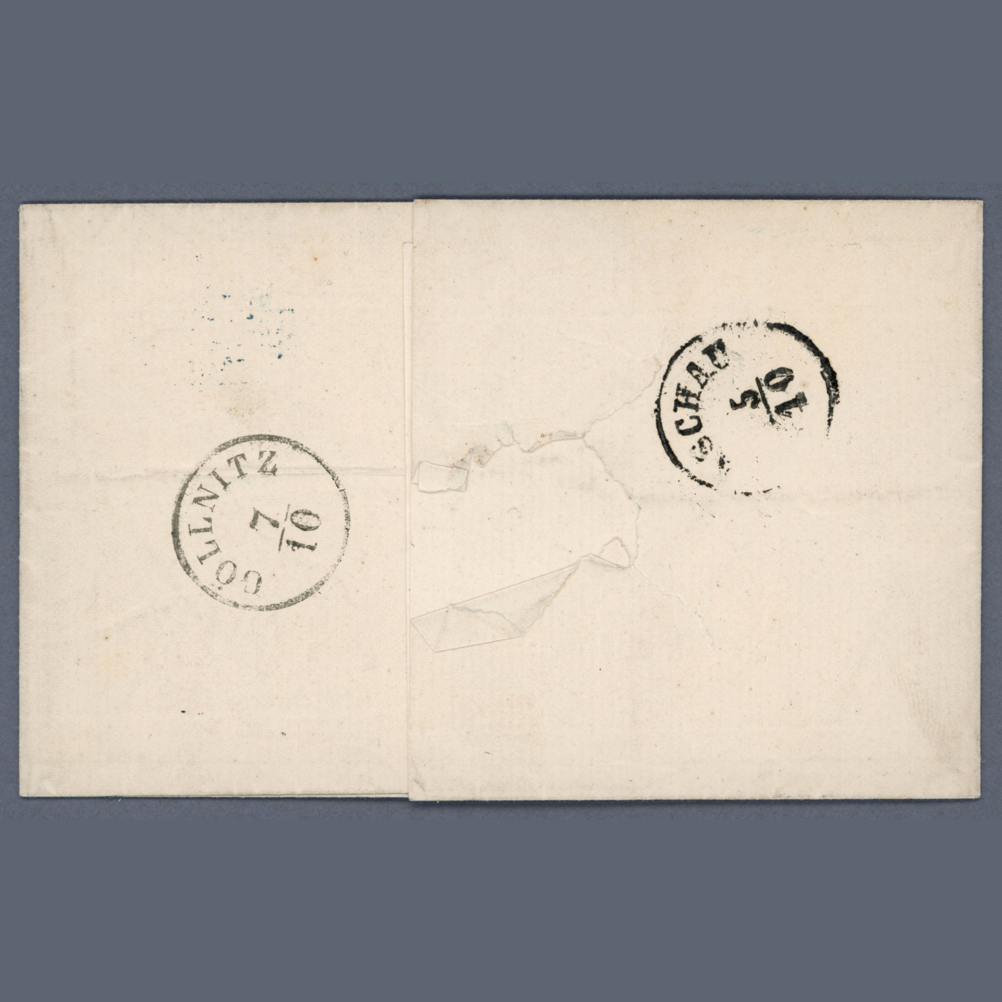 1861 Austria - 15 kr stamp with a nice SZATMÁR postmark on cover sent to Prackendorf - Image 2